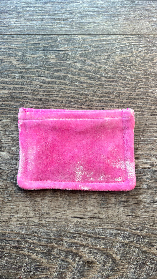 Small Hand-Dyed Silk Velvet Zipped Pouch – Portable Luxury in the Palm of Your Hand