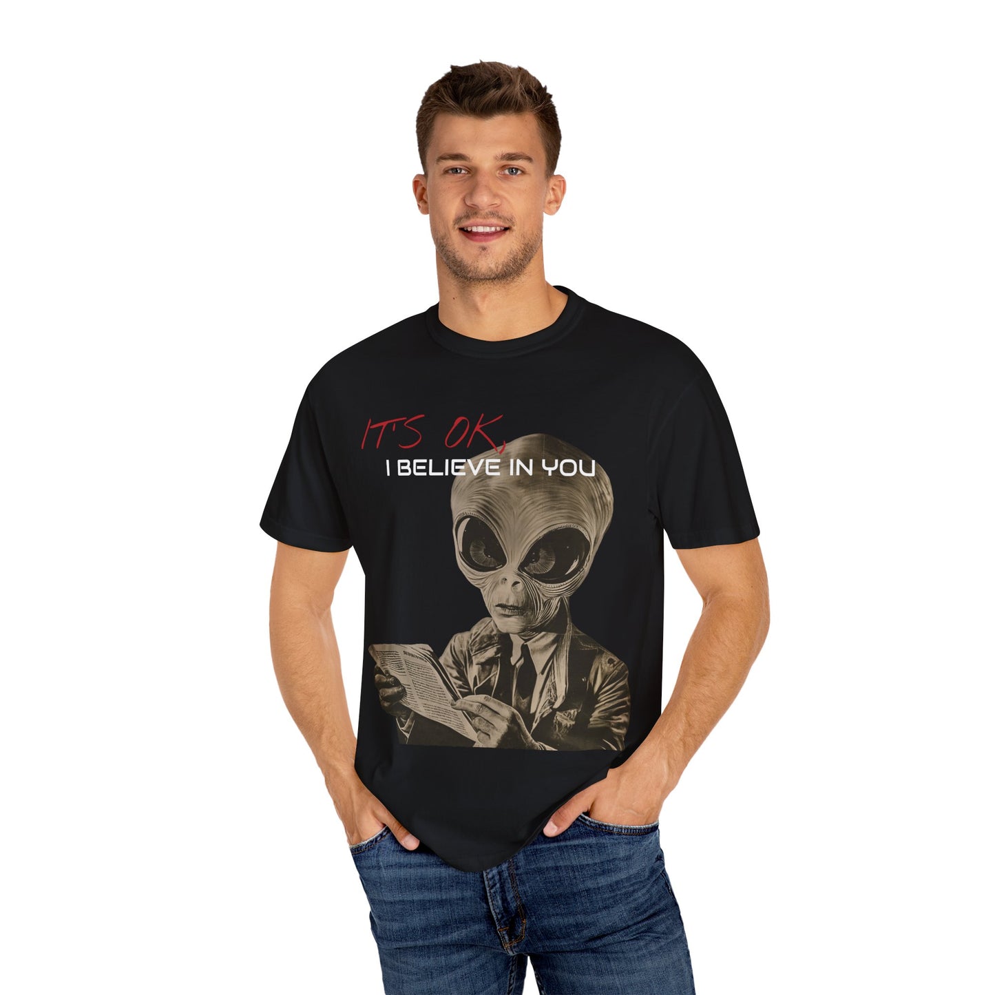 It's OK - Unisex Garment-Dyed Short Sleeve T-Shirt