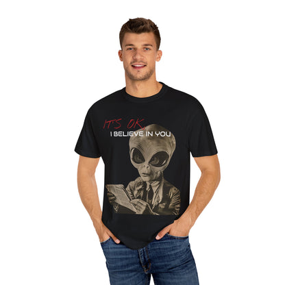 It's OK - Unisex Garment-Dyed Short Sleeve T-Shirt