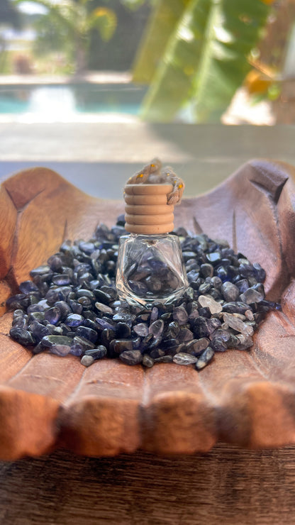 Crystal-Infused Hanging Car Diffuser – Aromatherapy & Energy on the Go