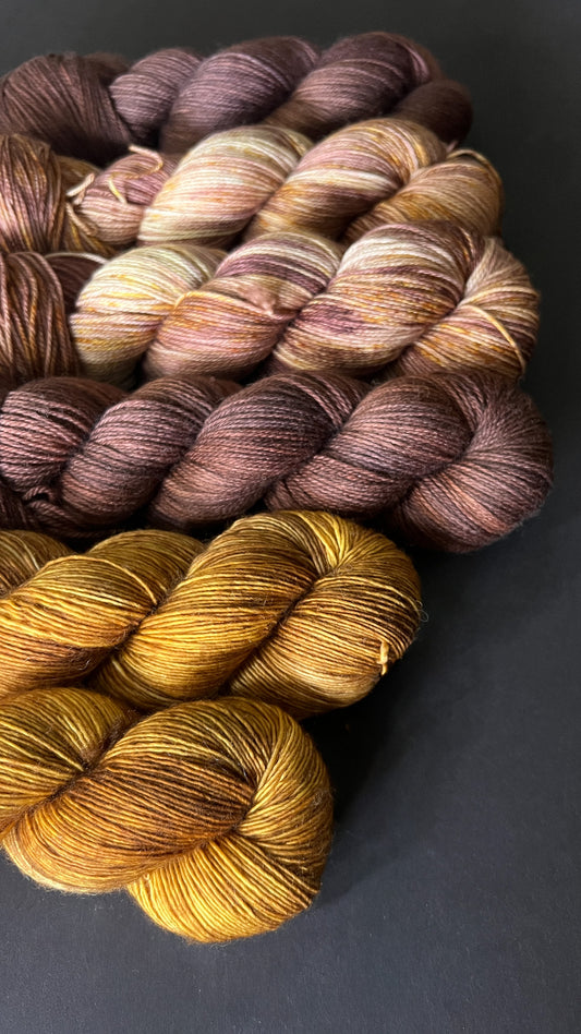 OOAK Sock | Gilded Brown