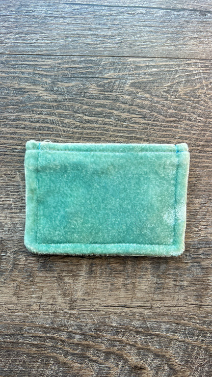 Small Hand-Dyed Silk Velvet Zipped Pouch – Portable Luxury in the Palm of Your Hand